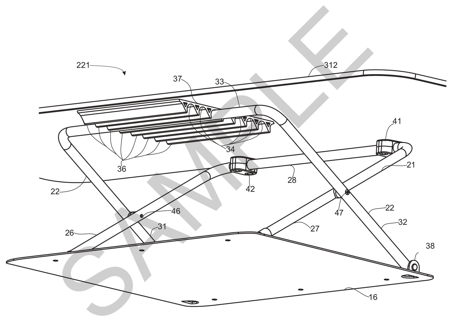 utility patent drawing sample 9